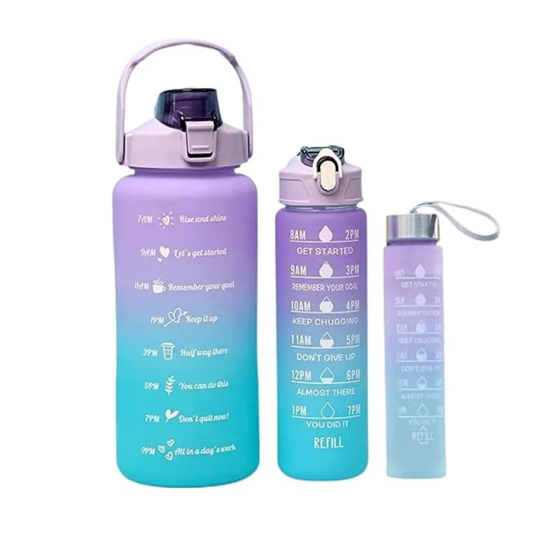 Kit com 3 tamanhos de garrafas 2000ml + 900ml + 300ml